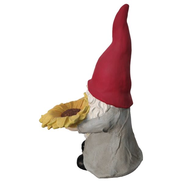 Sunflower Gnome Statue - Image 3