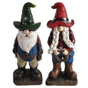 Hoss & Willie Gnome Statue Set