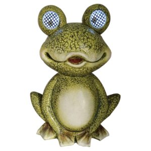 Frog with Animated Eyes Statue