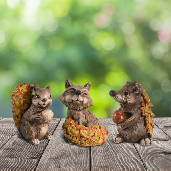 Woodland Critters Statue Set - Image 2