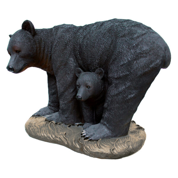 Bear with Cub Statue - Image 3