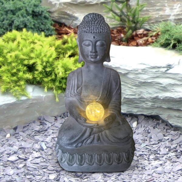 Buddha with Orb Statue - Image 4