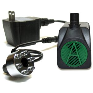 90 GPH Fountain Pump with 6 LED Light
