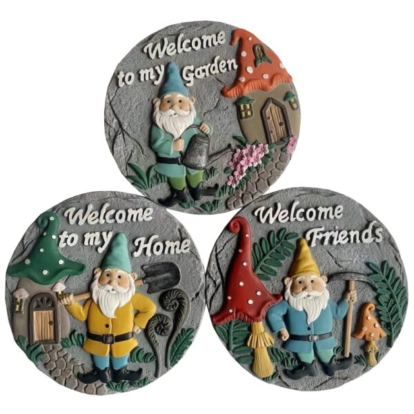 Gnome Themed Stepping Stone Set