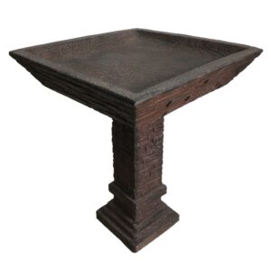 Square Brick Birdbath