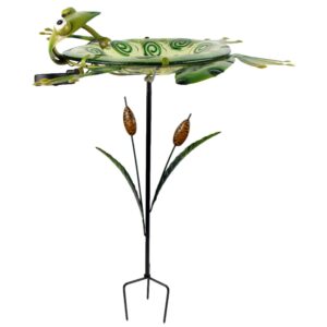 Frog Glass Birdbath