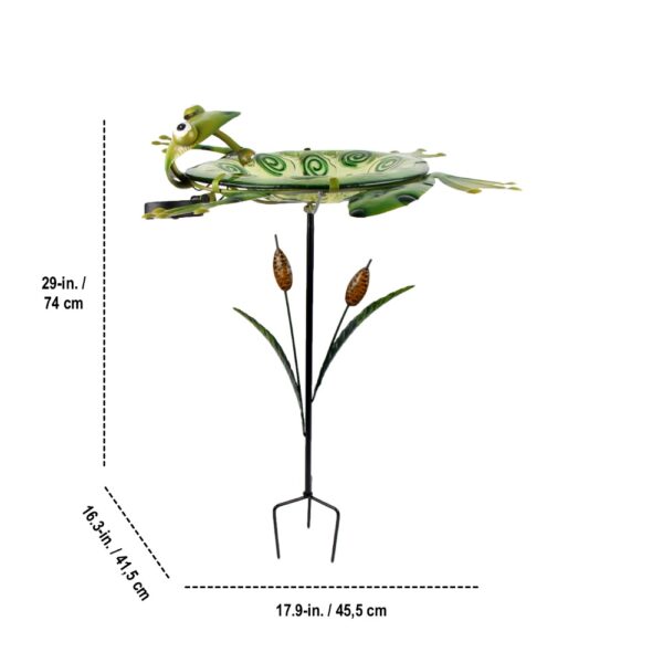 Frog Glass Birdbath - Image 5