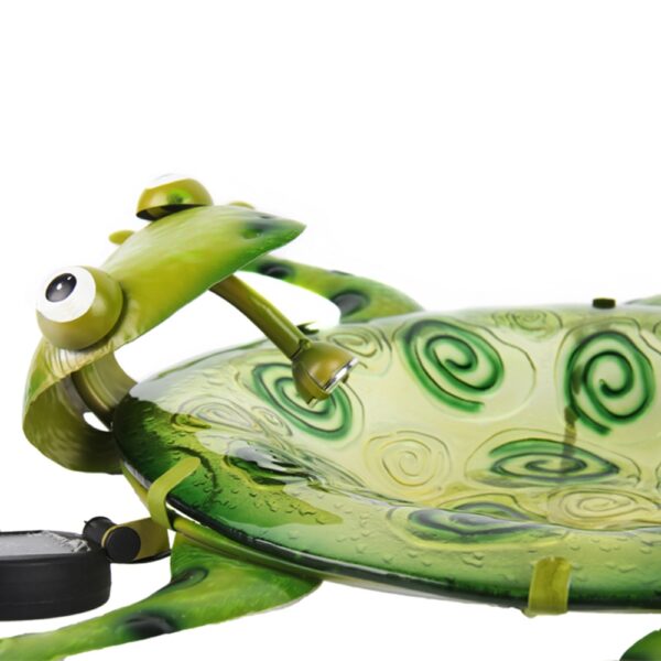 Frog Glass Birdbath - Image 3