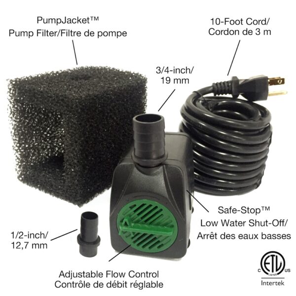 170 GPH Fountain Safe-Stop™ Pump - Image 3