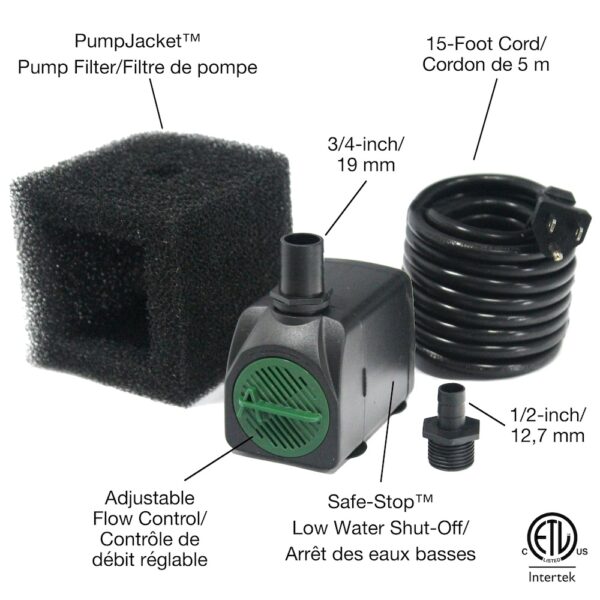 320 GPH Fountain Safe-Stop™ Pump - Image 3