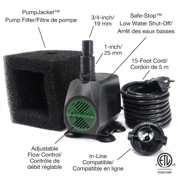 450 GPH Fountain Safe-Stop™ Pump - Image 3