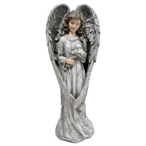 Anjo Angel with Flowers Statue