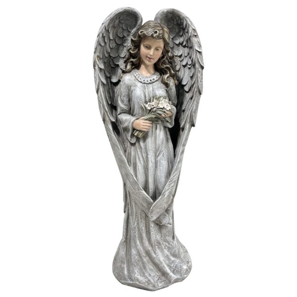 Anjo Angel with Flowers Statue