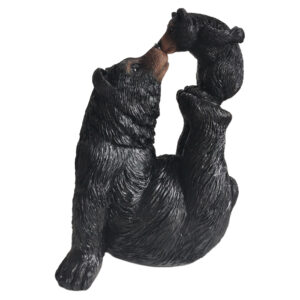 Mama Bear Kissing Cub Statue