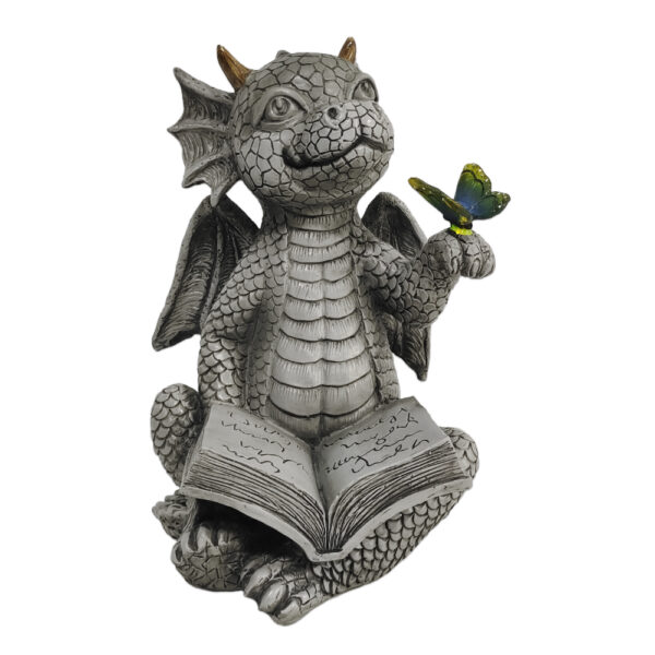 Kaida Dragon with Butterfly Statue