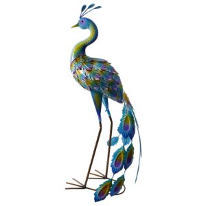 31.5-inch Standing Peacock Statue