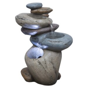 Streaming Stone Tabletop Fountain