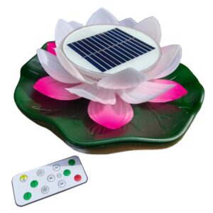 Floating Lily with Multicoloured LED Lighting